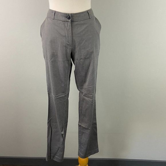 🌿4/$35 🌿 H&M‎ Grey Straight Legged Dress Pants - Picture 2 of 10